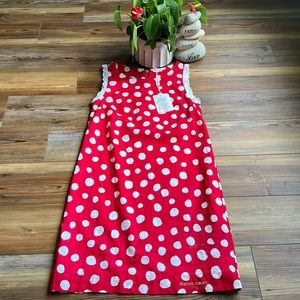 💖Blu Girl Folies red and white sleeveless polka dot dress